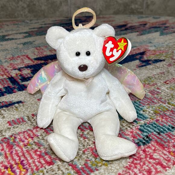 Rare Ty Original Beanie Baby Halo 1998 with Brown Nose - Picture 1 of 10
